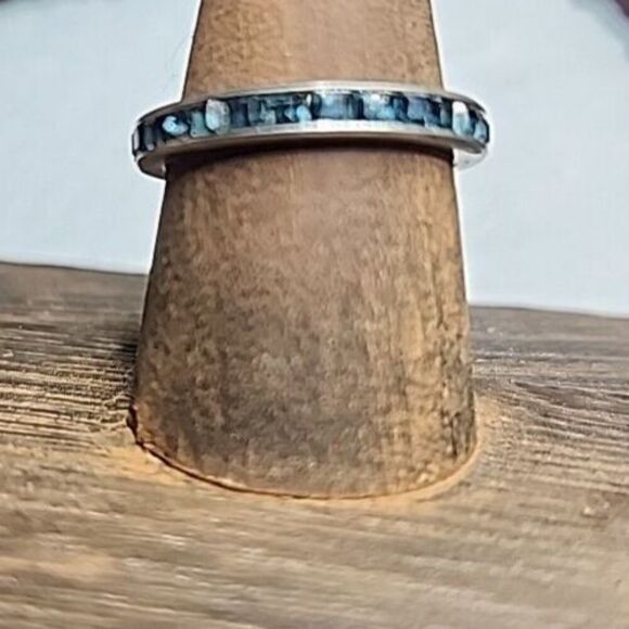 LEGI 925 sterling silver eternity band ring‎ size 4 - Picture 3 of 15